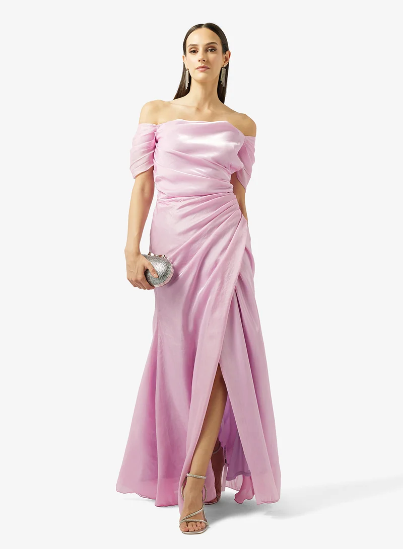 Namshi x  Off Shoulder A-line Evening Gown for Women | Best Price UAE